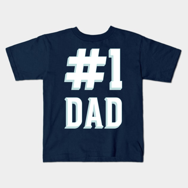 number 1 dad(1#dad) in the family Kids T-Shirt by suba29